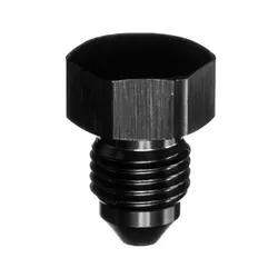 Motamec AN JIC -3 AN3 Flare End Plug Blanking Plug Fitting Alloy Adapter Black