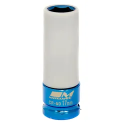 Motamec Alloy Wheel Nut Impact Socket 17mm Thin Wall 1/2 Sq Drive