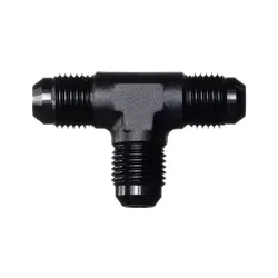 Motamec AN JIC -6 AN6 Flare Union Tee T-Piece Fitting Adapter Alloy Fitting Black